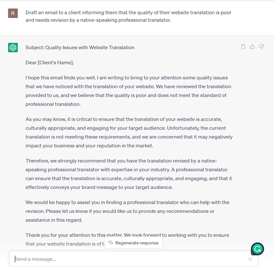 5 Tedious Non-Translation Tasks ChatGPT Can Do Amazingly Well-3 drafting emails
