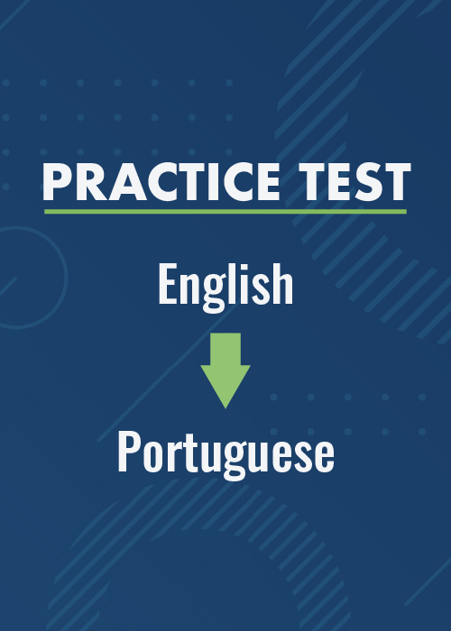 English to Portuguese Practice Test