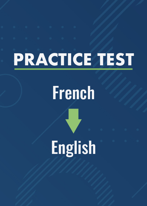 French to English Practice Test